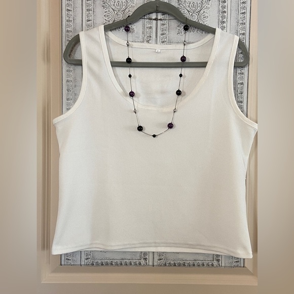 NEW Sz-L Girls Scooped Cropped Casual/Dressy Ribbed Tank Top-Perfect 4 Layering🫶 - Picture 15 of 15